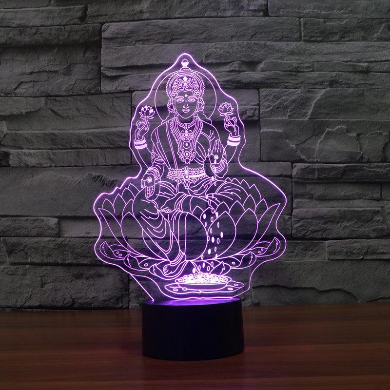 Traditional Buddhist Optical Lamp-3D Optical Lamp