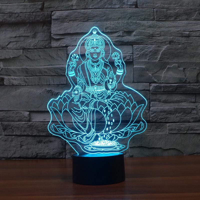 Traditional Buddhist Optical Lamp-3D Optical Lamp