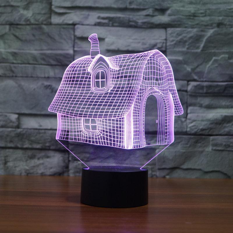 3D Cottage Illusion Lamp-3D Optical Lamp