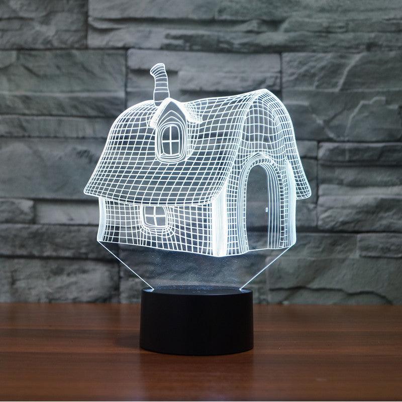 3D Cottage Illusion Lamp-3D Optical Lamp