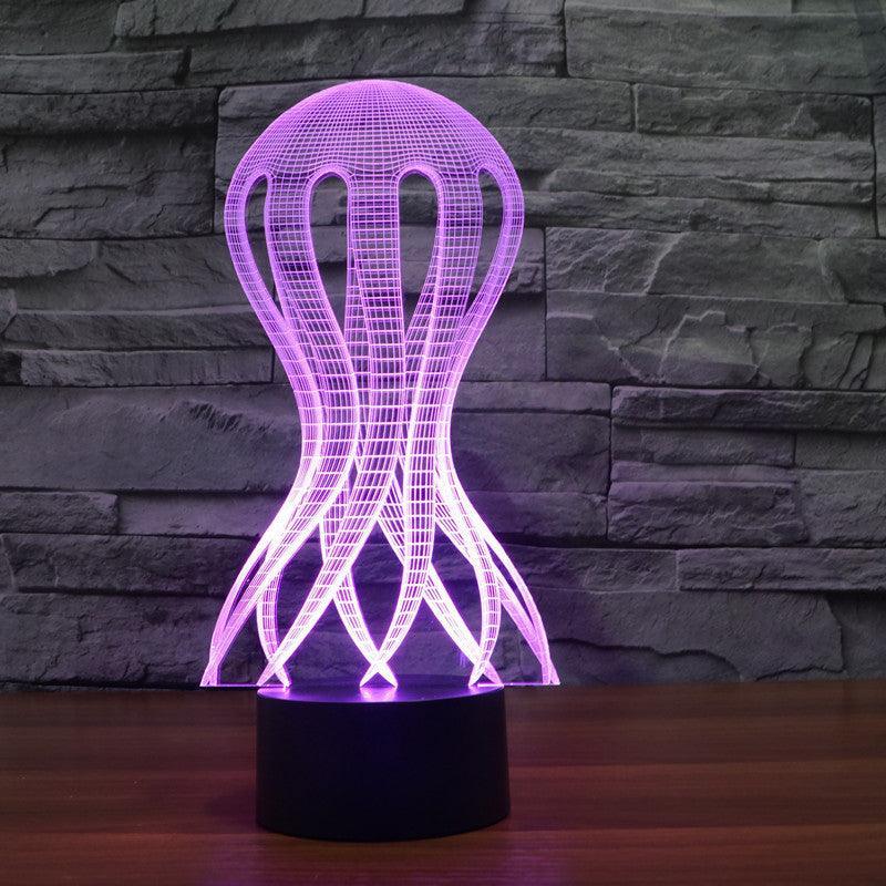 Realistic Jelly Fish Lamp-3D Optical Lamp