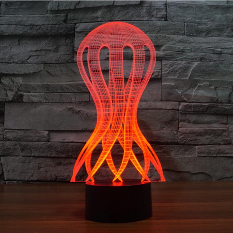 Realistic Jelly Fish Lamp-3D Optical Lamp