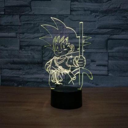 Goku Themed 3D Optical Illusion Dragon Ball Z Lamp-3D Optical Lamp