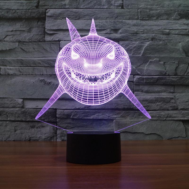 shark tale led lamp-3D Optical Lamp
