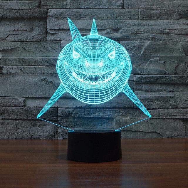 shark tale led lamp-3D Optical Lamp