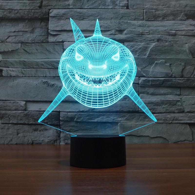 shark tale led lamp-3D Optical Lamp