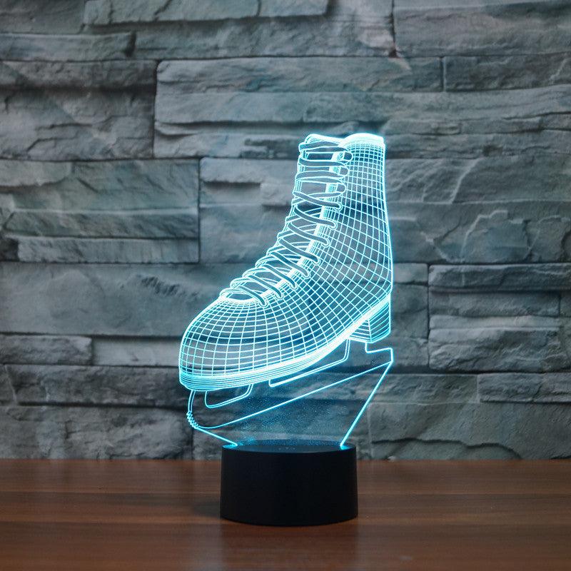 Realistic Ice Skate Lamp-3D Optical Lamp