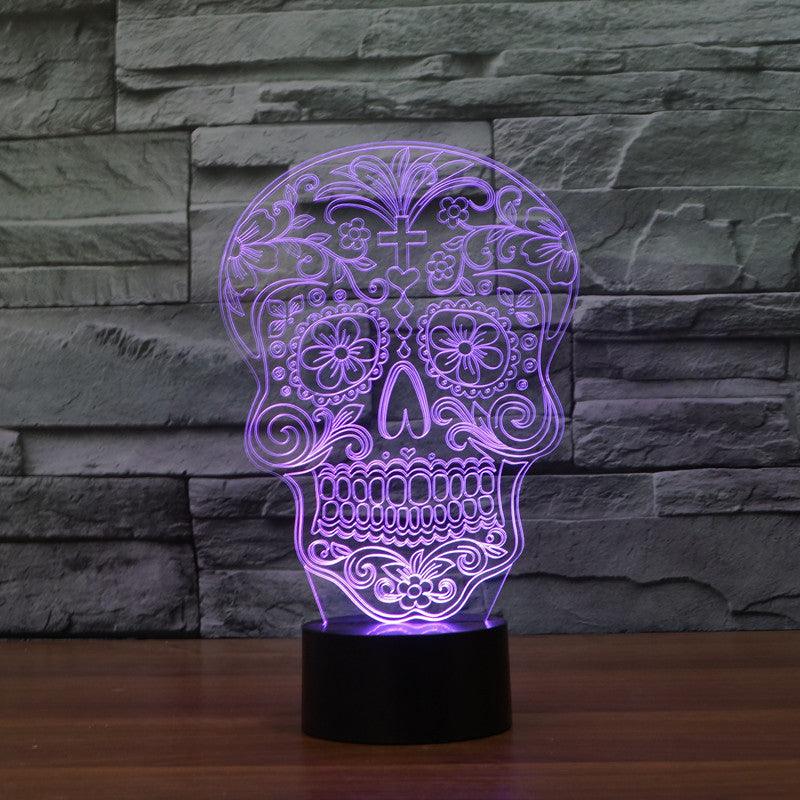 Christian Skull Optical Lamp-3D Optical Lamp