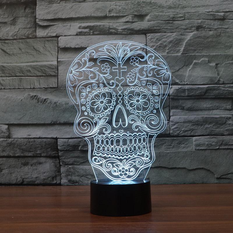 Christian Skull Optical Lamp-3D Optical Lamp