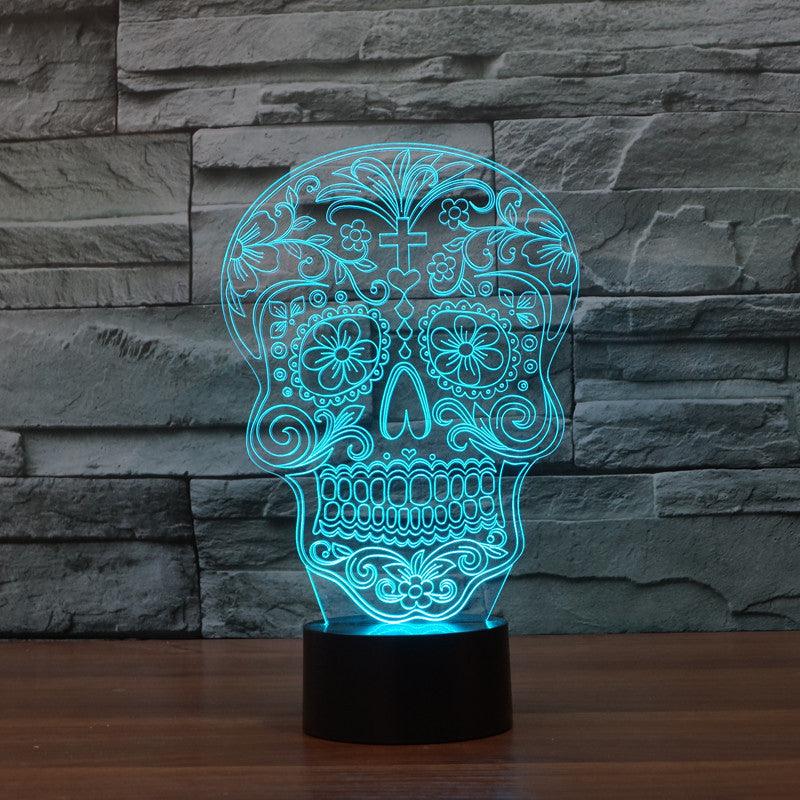Christian Skull Optical Lamp-3D Optical Lamp