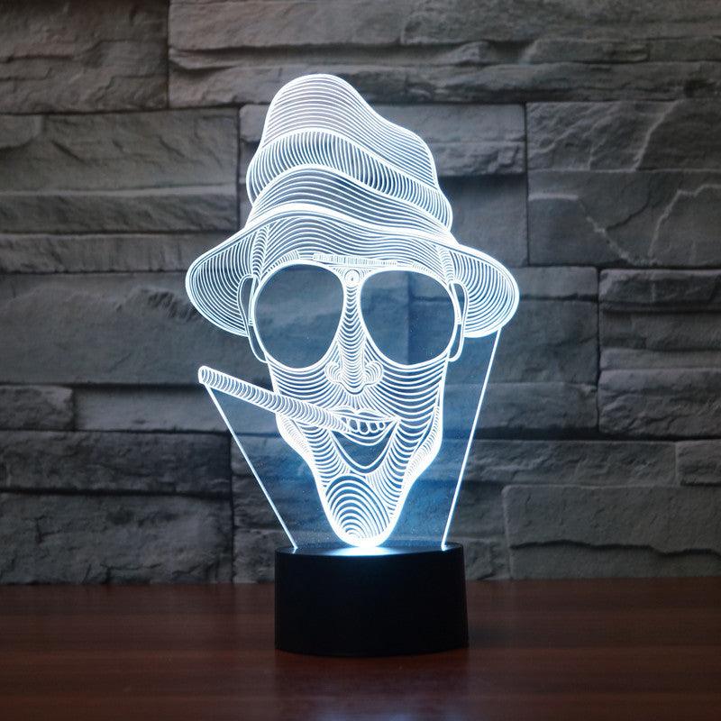 Fear and Loathing in Las Vegas Inspired 3D Optical Illusion Lamp - 3D Optical Lamp