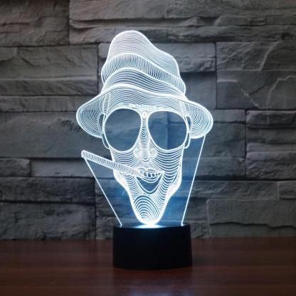 Fear and Loathing in Las Vegas Inspired 3D Optical Illusion Lamp - 3D Optical Lamp