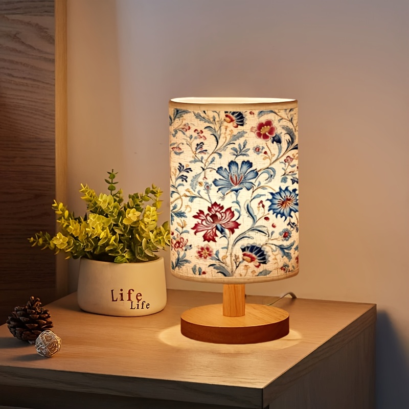 pc Unique Creative Pattern Table Lamp, Bedside Lamp for Bedroom Decor