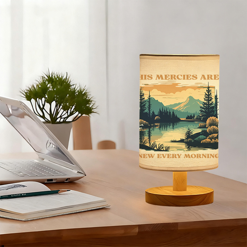 Modern USB-powered Linen Lamp with a Unique Design37