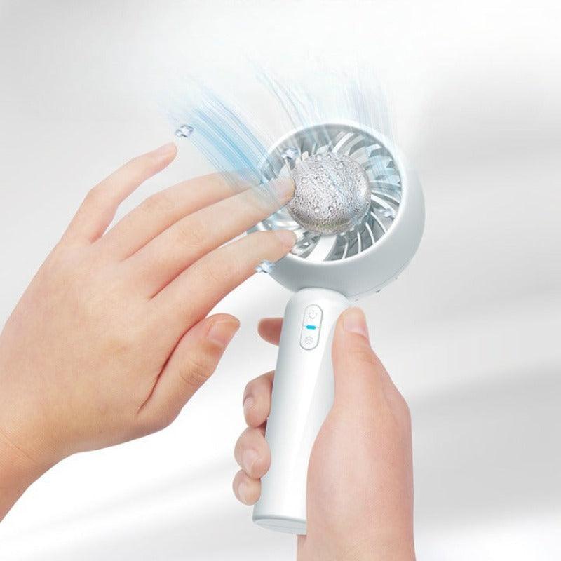 3D Acrylic LED The Ice Small Fan With Remote Control-3D Optical Lamp
