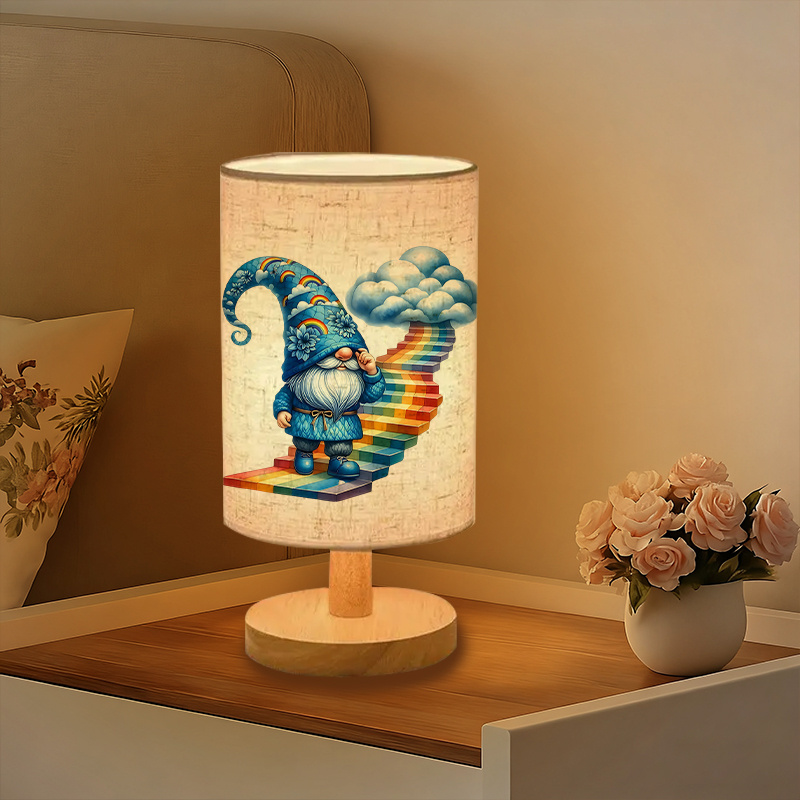 A Modern USB-powered Linen Lamp with a Unique Design and Exquisite Pattern