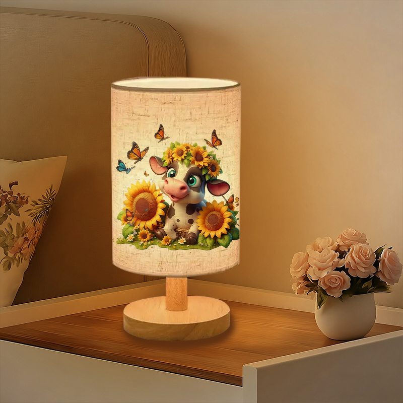 A Modern USB-powered Linen Lamp with a Unique Design and Exquisite Patterns