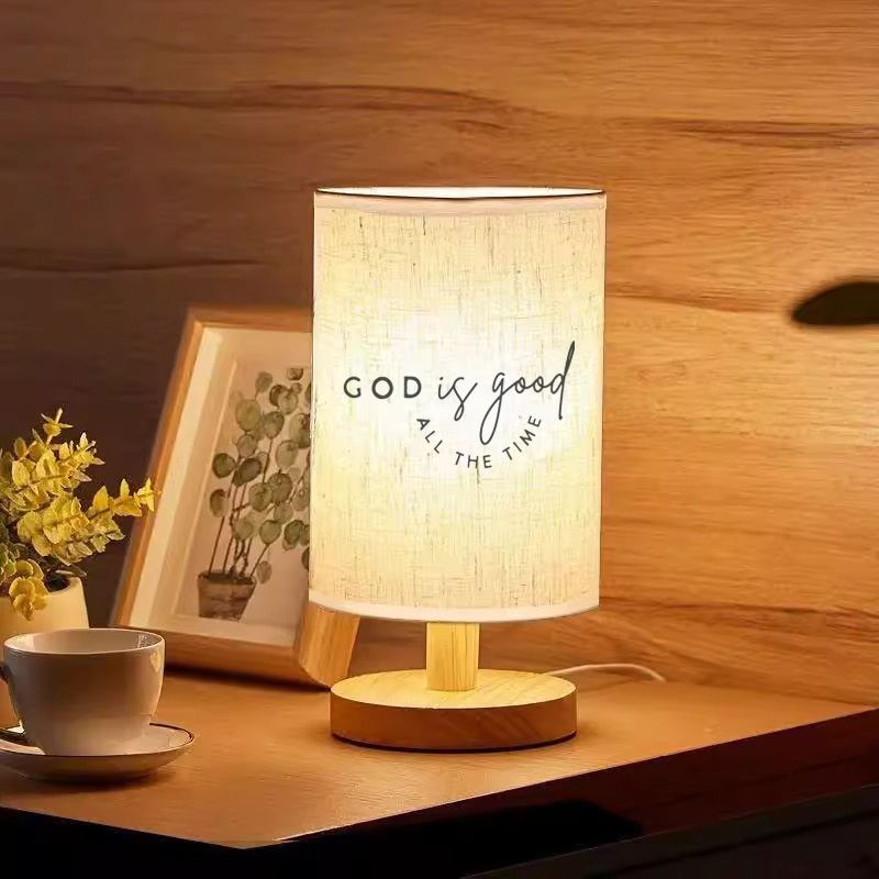 Always Good Printed Cute Atmosphere Bedside Lamp
