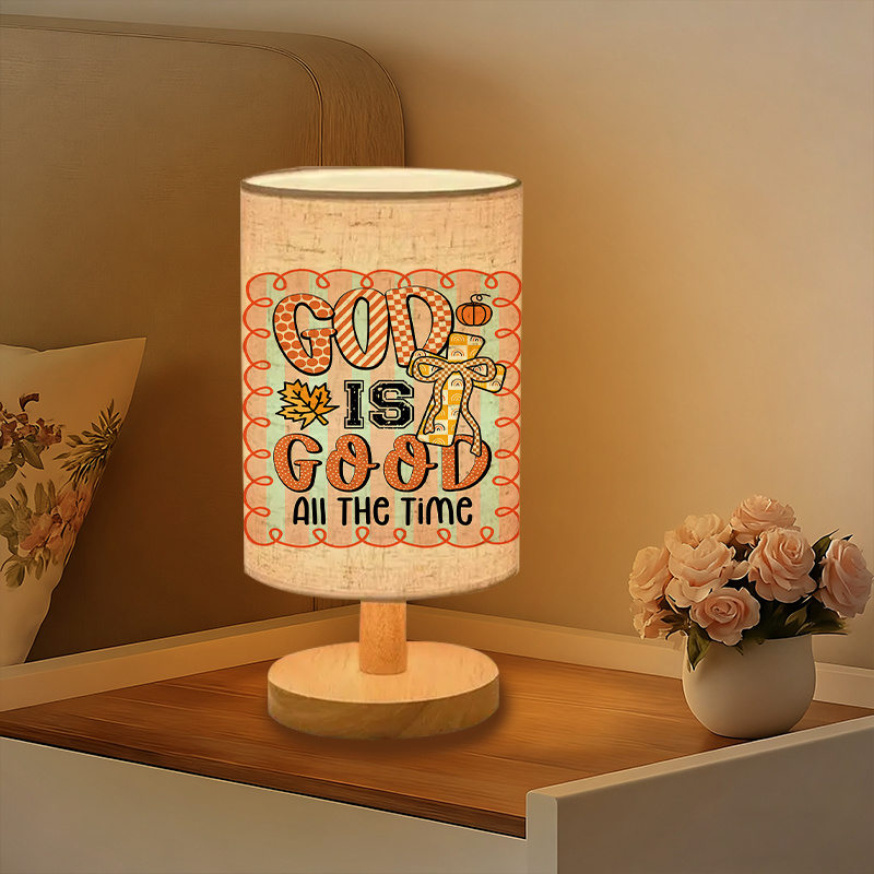 A Modern USB powered Linen Lamp with Unique Design and Exquisite Patterns