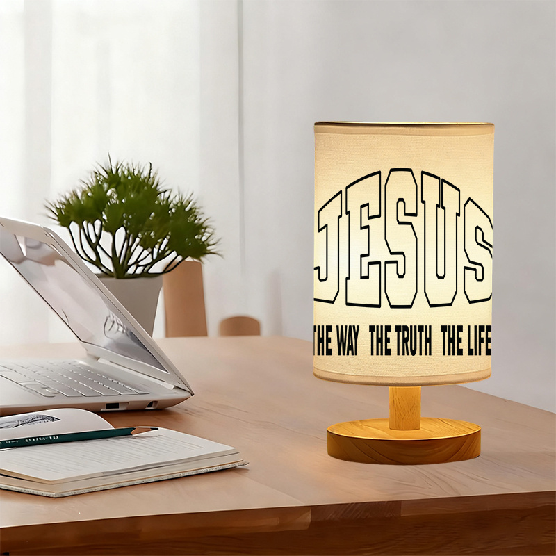 A Modern USB-powered Linen Lamp with a Unique Design and Exquisite Pattern