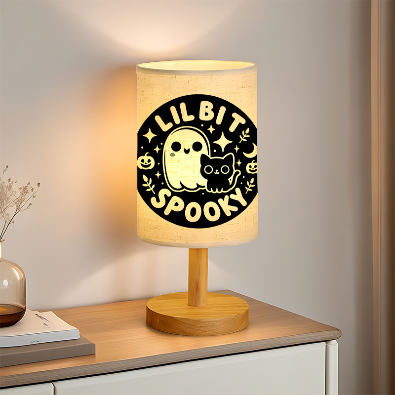 Modern USB-powered Linen Table Lamp Cozy Atmosphere