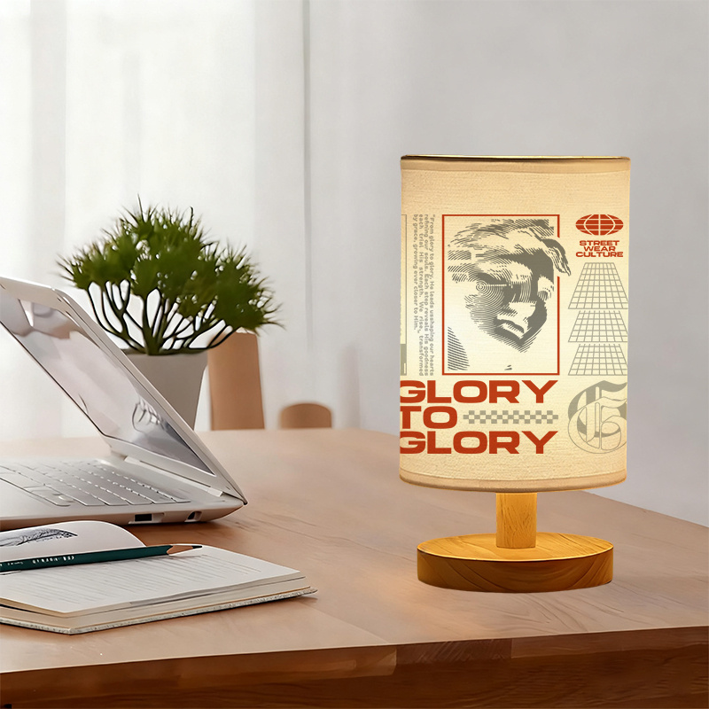 Modern USB-Powered Linen Lamp | Unique Design