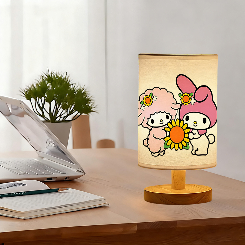 A modern Sanrio USB-powered linen lamp with a creative design