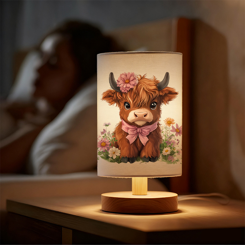 A Modern USB Powered Linen Table Lamp