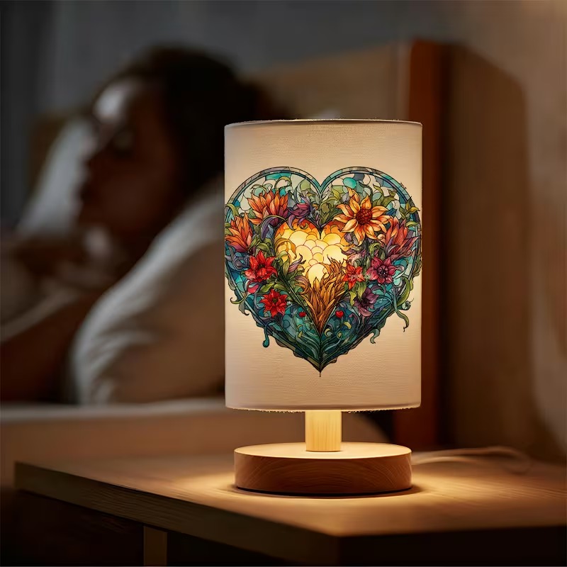 Blooming Affection Themed USB Powered Bedside Lamp