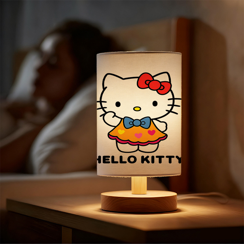 Sanrio Kitty USB Powered Modern Bedside Lamp With Character Design