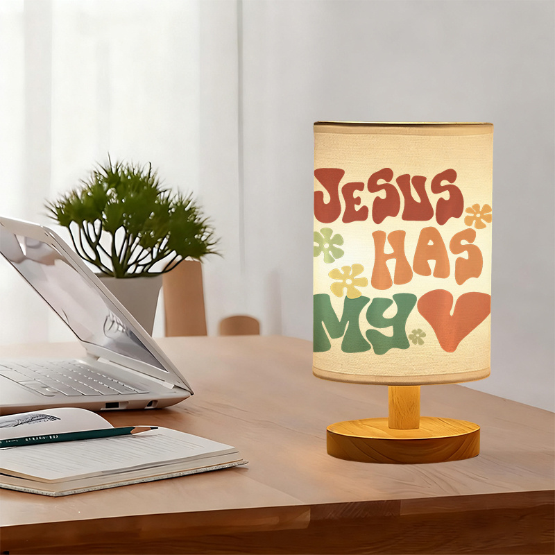 Modern USB powered Linen Lamp with Design and Exquisite Patterns