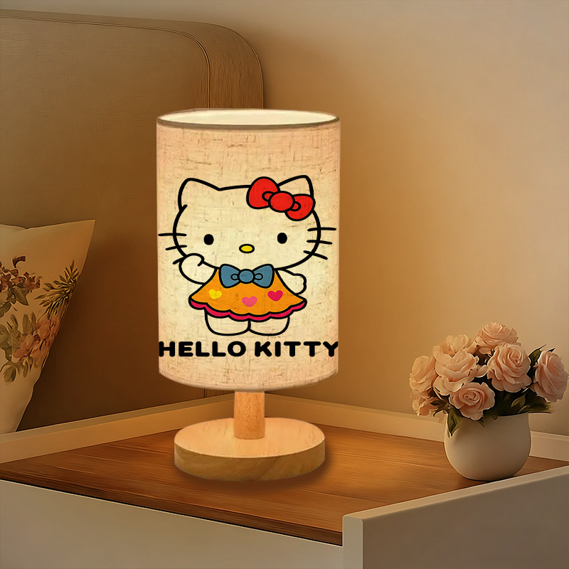 Sanrio Kitty USB Powered Modern Bedside Lamp With Character Design