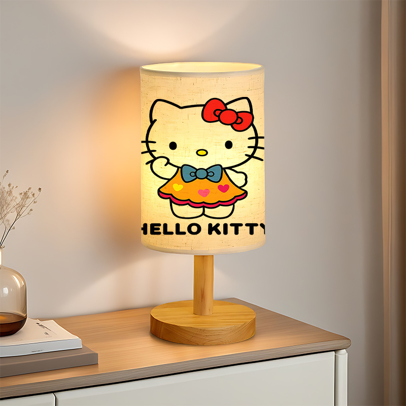 Sanrio Kitty USB Powered Modern Bedside Lamp With Character Design