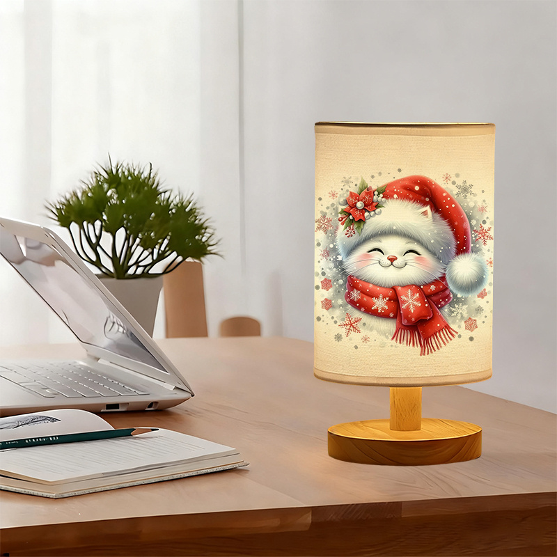 USB-Powered Linen Lamp No Battery Required