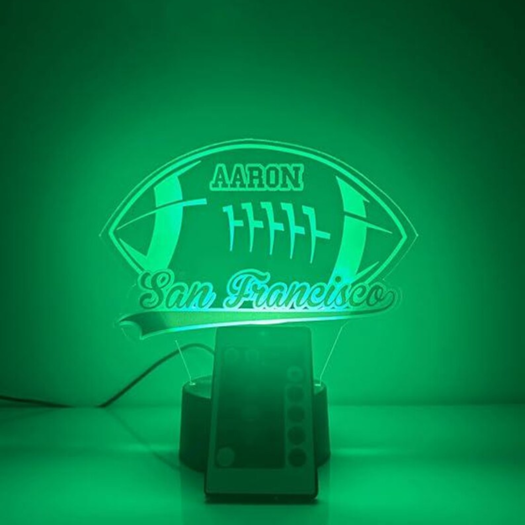 San Francisco Personalized LED Football Night Light