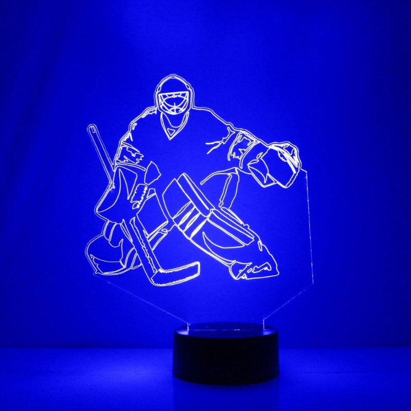Personalized Minnesota Wild Goalie Light Up Lamp
