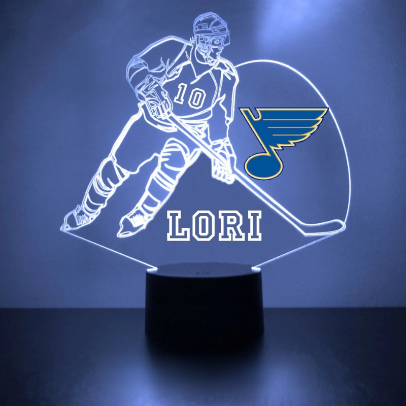 Personalized St. Louis Blues Light Lamp