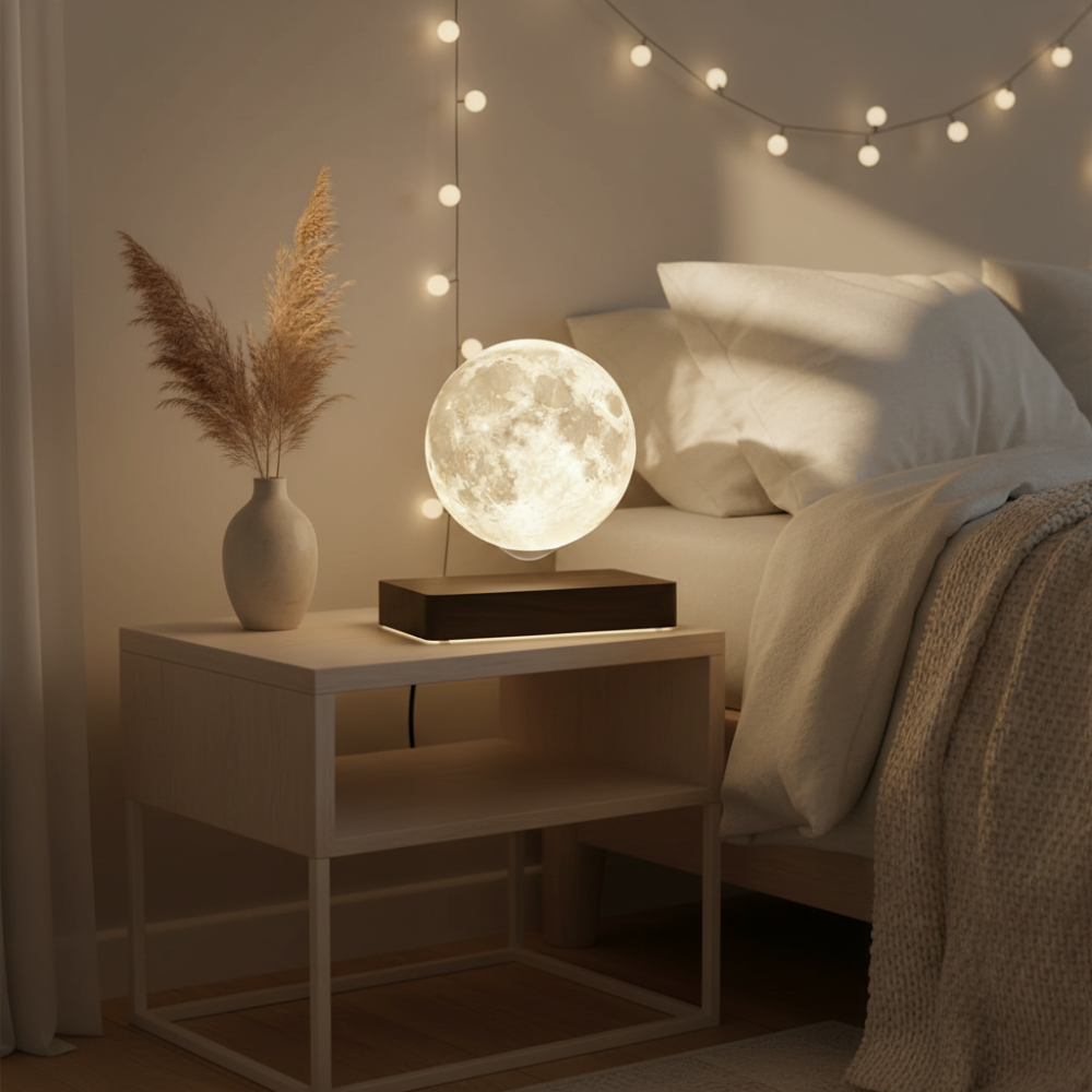 Levitating Moon Lamp With Base Stand