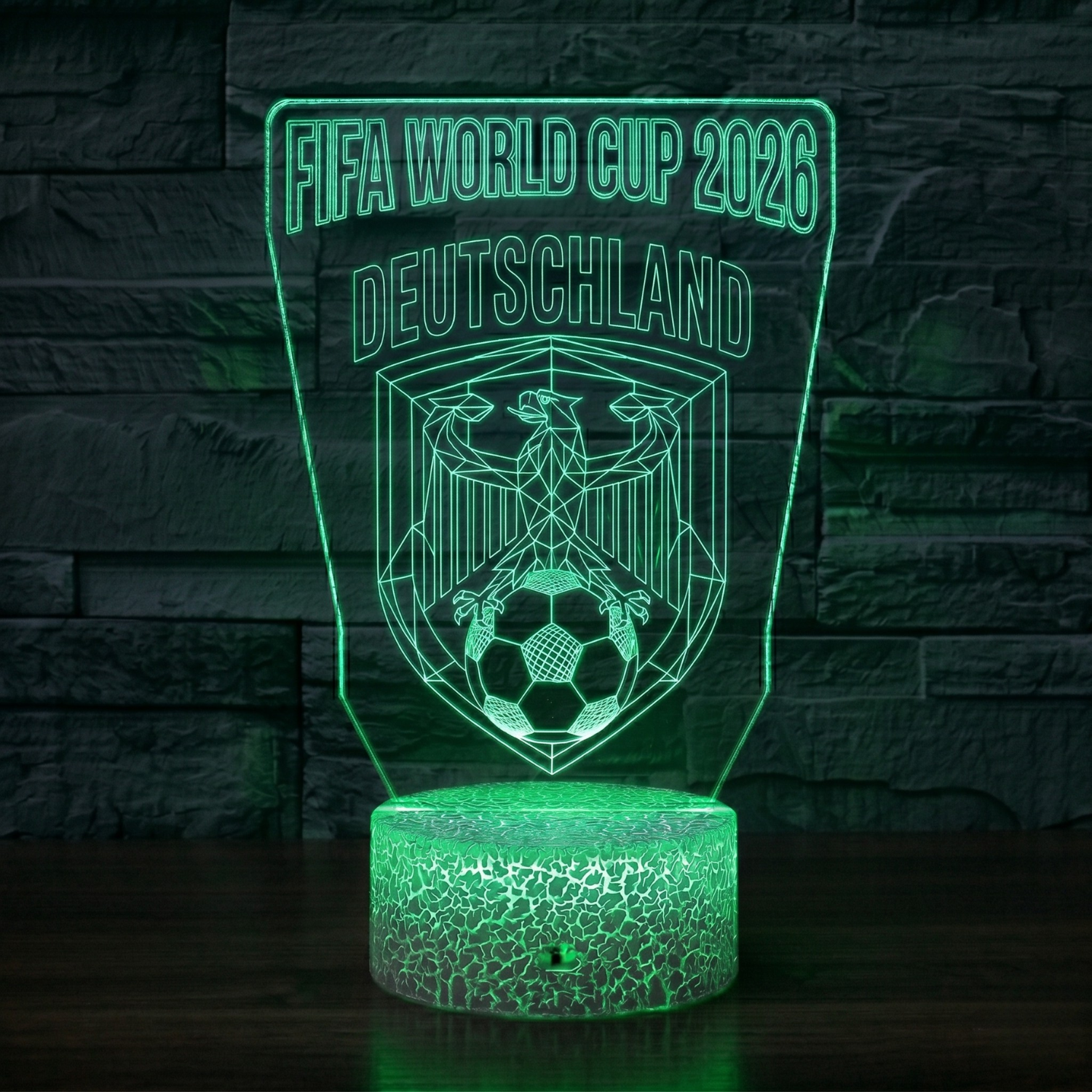 FIFA 2026 Germany Soccer Sports Themed 3D Optical Lamp
