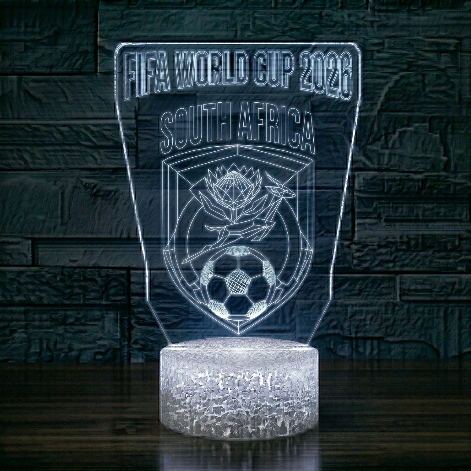 FIFA 2026 South Africa Soccer Sports Themed 3D Optical Lamp