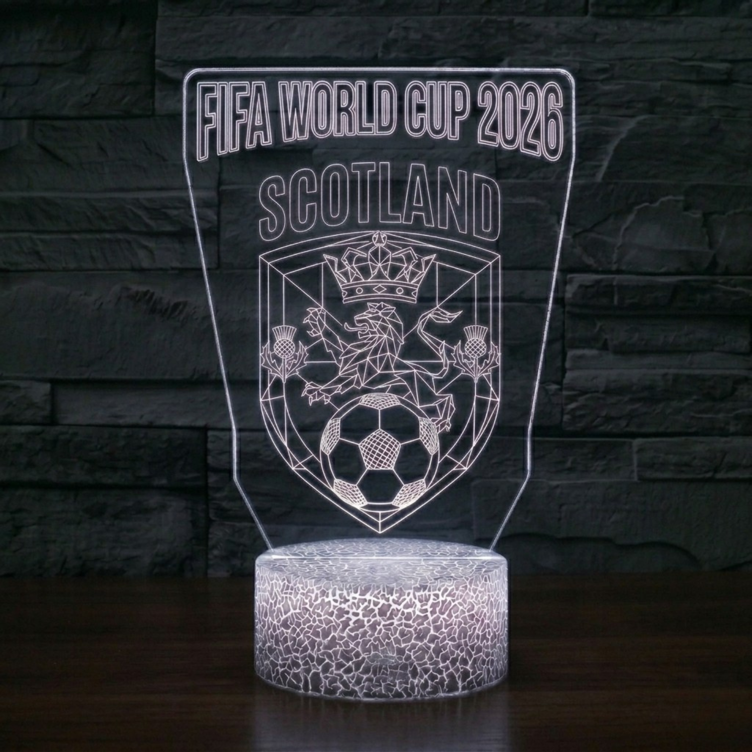 FIFA 2026 Scotland Soccer Sports Themed 3D Optical Lamp