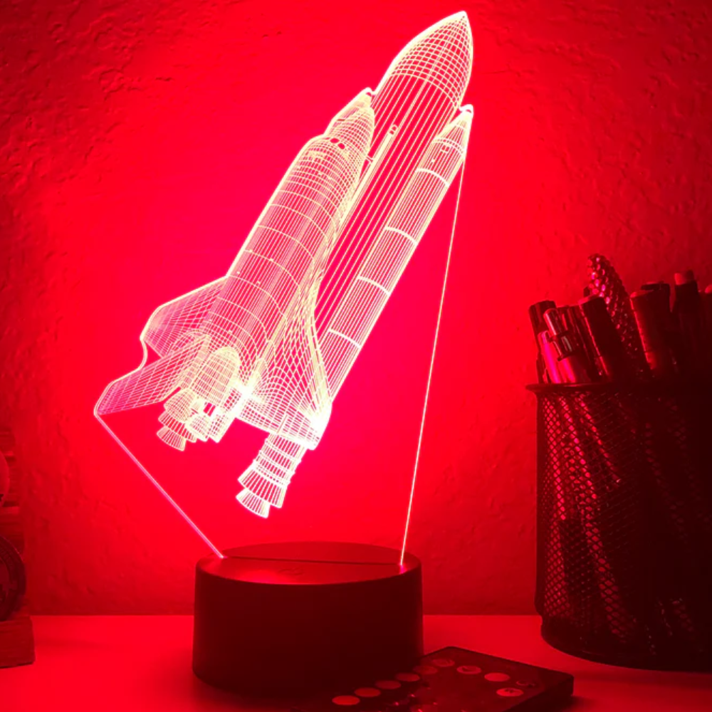 Space Shuttle Shaped LED Lamp-3D Optical Lamp