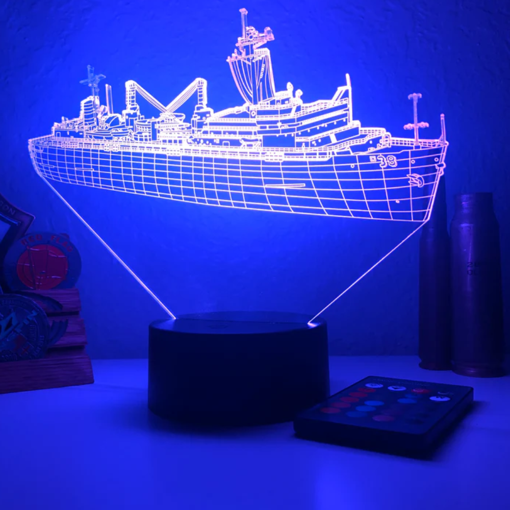 Ship Themed Illusion LED Lamp-3D Optical Lamp