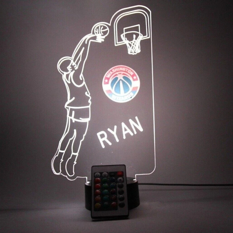 Washington Wizards NBA Basketball Player Fan Light Up Lamp