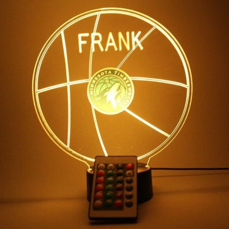 Minnesota Timberwolves NBA Basketball Sports Light Up Lamp