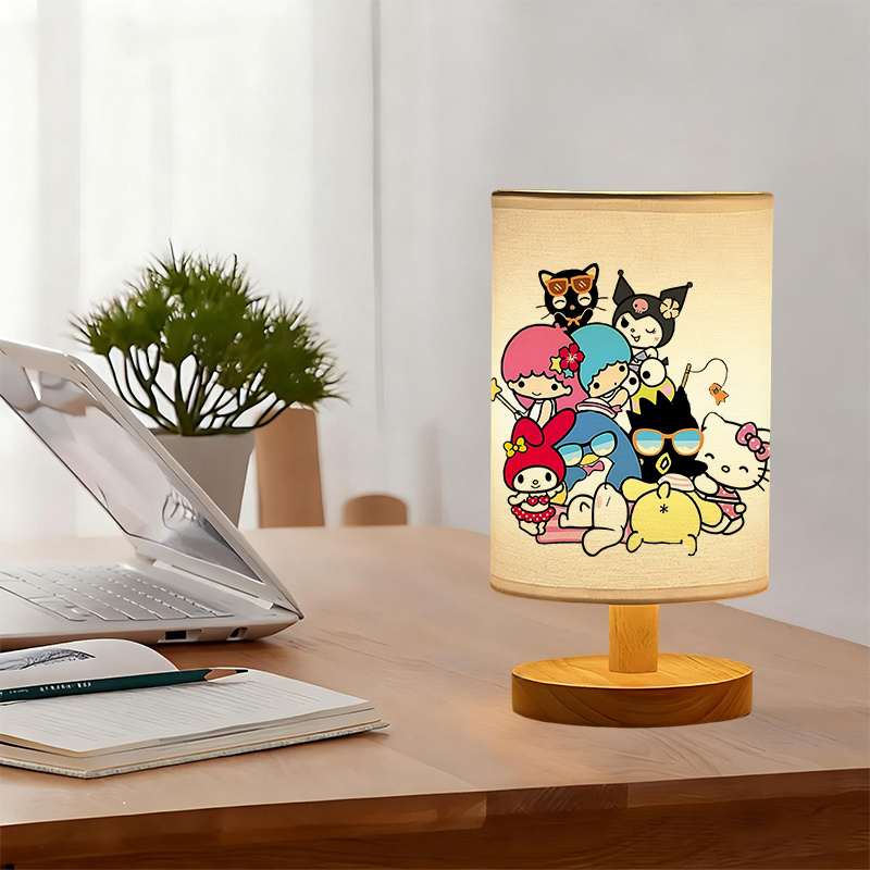 USB-powered linen lamp with a creative design