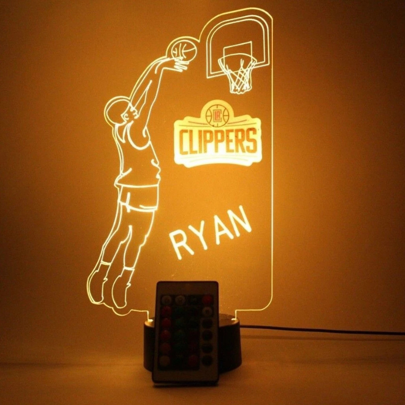 Los Angeles Clippers LA NBA Basketball Player Light Lamp
