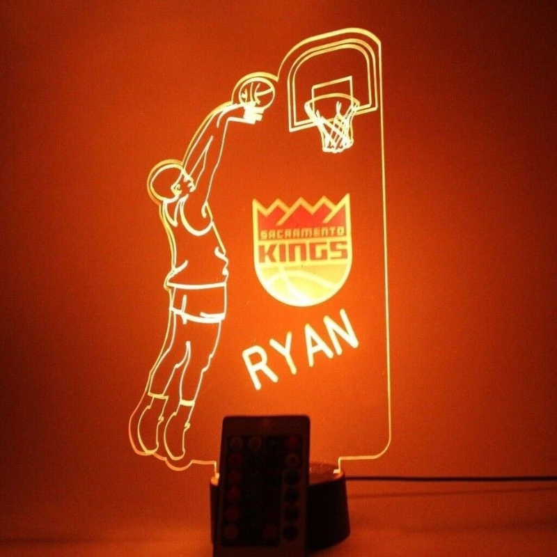 Sacramento Kings NBA Basketball Player Sport Light Up Lamp