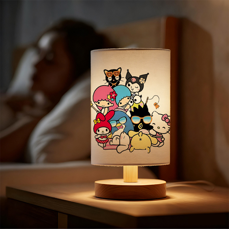 USB-powered linen lamp with a creative design