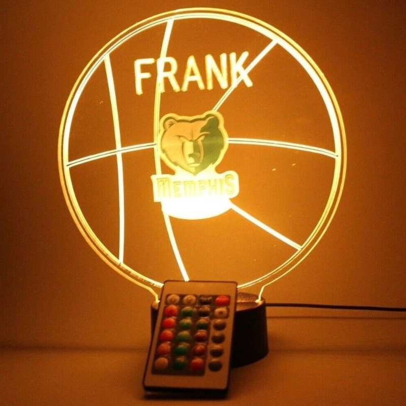 Memphis Grizzlies NBA Basketball Sports Fan Light Up Lamp